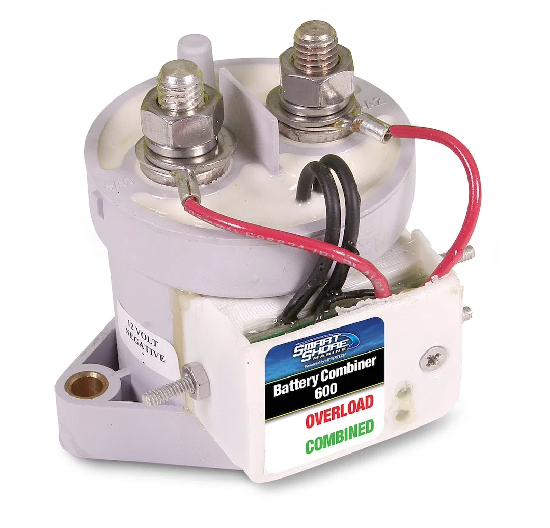49120 – HYPERTECH Battery Combiner, 2 or More Input Batteries 500 Amp Continuous Rating/ 2500-Amp Closing Current 18 ...